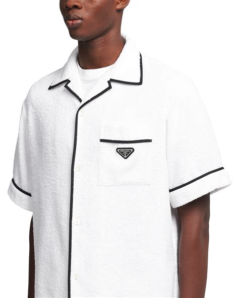 white prada bowling shirt|prada 3xl shirt.